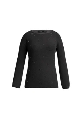 بلوز موهر مرواریدی - 3190 (مشکی)