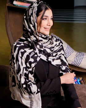 شال ویسکوز میله ای Burberry 20624