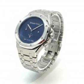 ساعتAP مهندسی نقره ای صفحه آبی تیره زنانه