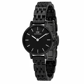ساعت دنیل ولینگتون گرد مینی زنانه مشکی DW-7332-L