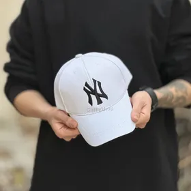 کلاه بیسبالی ny کتان سفید