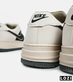 کفش کتانی بزرگپا کرم مشکی NIKE AIR FORCE