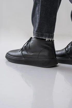 نیم بوت چرم طبیعی مردانه