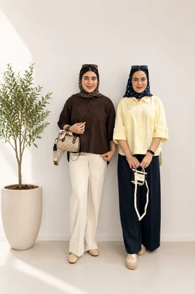 شومیز هلالی آستین پاگن دار