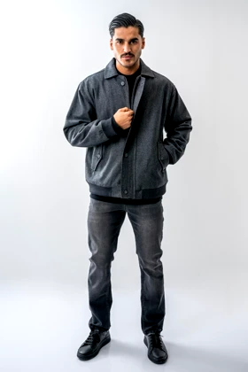 کت فوتر یقه شکاری مردانه