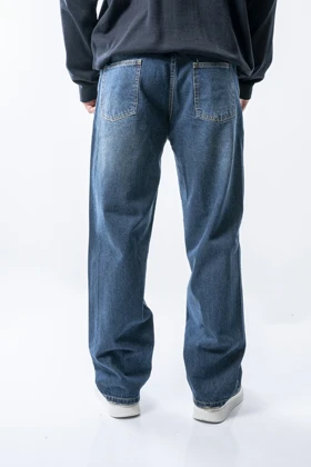 شلوار جین نیم بگ مردانه