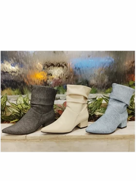 نیم بوت چروک پاشنه4سانت