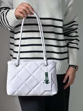 کیف دوشی زنانه بنو مدل سوگل کد BENO 4967 (سفید)