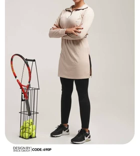 مانتو ورزشی جلوزیپ سایز معمولی کد 105218 (قد 78)(36تا40)