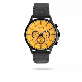 ساعت مچی مردانه کرست بند سیلیکون دودی کد Crest 6308/5