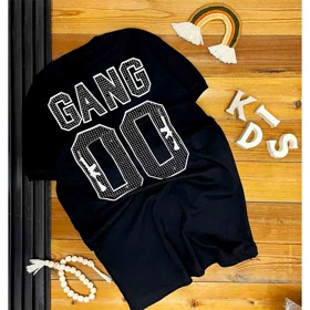 تیشرت مشکی پسرانه GANG00
