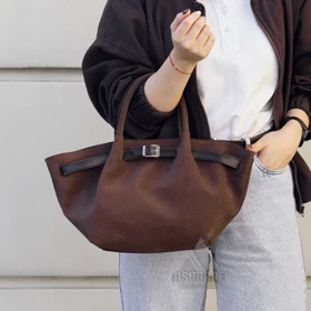 کیف دوشی زنانه Women Shoulder Bag A33 (قهوه‌ای)