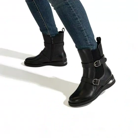 نیم بوت زنانه رزمری مدل Rosse merry Flat Ankle Boots SH6105