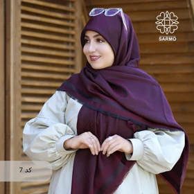 روسری نخ ژاکارد رونا پیچی