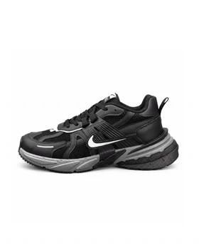 کفش کتانی مردانه بزرگ پا نایکی v2k رنگ مشکی طوسی Nike V2k