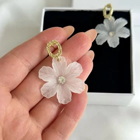 گوشواره گل فانتزی کد 497