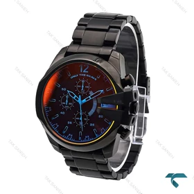 ساعت زنانه دیزل شاخدار مشکی صفحه هفت رنگ Diesel-6244-L