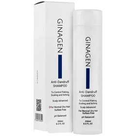 شامپو رفع شوره ژیناژن مناسب موهای خشک و نرمال 250 میل