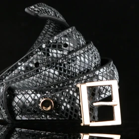 کمربند زنانه چرم یلسان مدل آتیس کد052-RTL (مشکی)