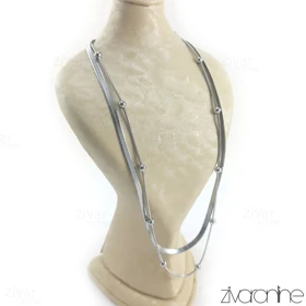 گردنبند ماری دولاین نقره ای 50031