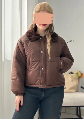 کاپشن یقه تدی