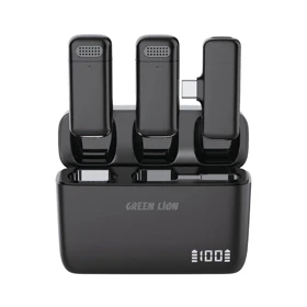 میکروفون بی سیم یقه ای گرین لاین مدل GREEN LION MICROPHONE DUO CAST