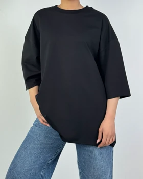 تیشرت لانگ پایین کات کد: 1400187