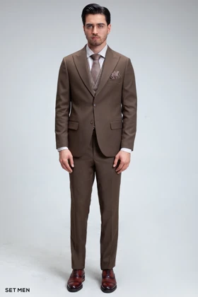 کت و شلوار مردانه سه تکه ژیله دورو