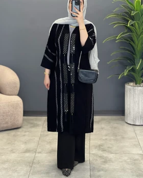 مانتو حریر ژاکارد