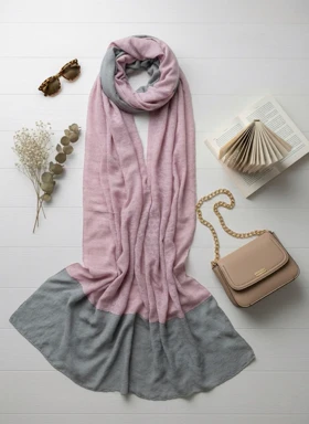 شال دورنگ حریر