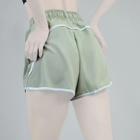 شلوارک ورزشی زنانه جیم شارک مدل PB-4H0253 سبز پسته ای