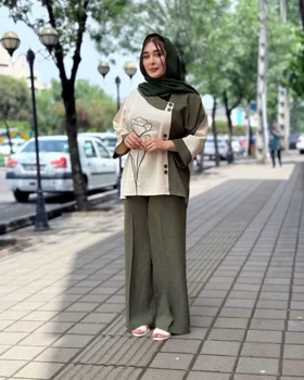 شومیز شلوار گلدوزی کاملس
