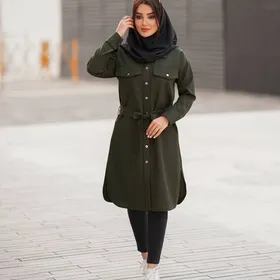 مانتو بلند کاربردی کد 1308