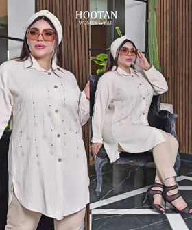 مانتو زنانه آیوا نگین‌دار