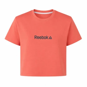 کراپ آستین کوتاه طرح Reebok (گل بهی)