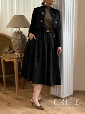 کت و دامن بهار طرح سنجاقک