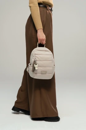 کوله پشتی کوچک دسته دار زنانه و دخترانه چرم مصنوعی رنگی بند پهن و قابل تنظیم دیوید جونز DAVIDJONES