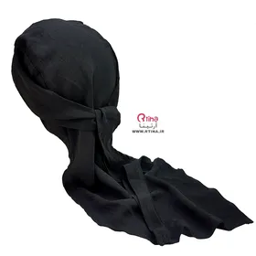 دورگ روسری مشکی نخی (بند بلند)
