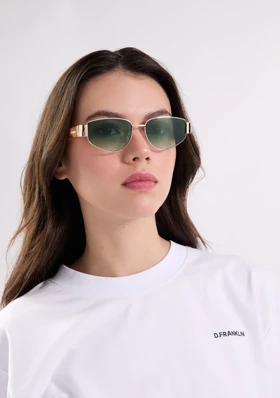 عینک آفتابی دی فرانکلین مدل D.franklin Cuprum Pilot Gold / Gradient Green