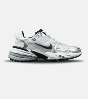 کفش کتانی مردانه و زنانه سفید مشکی نقره ای Nike Cushlon V2K مدل 8824