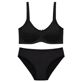 ست شورت و سوتین زنانه شارمین مدل فنردار کد 5466-2065