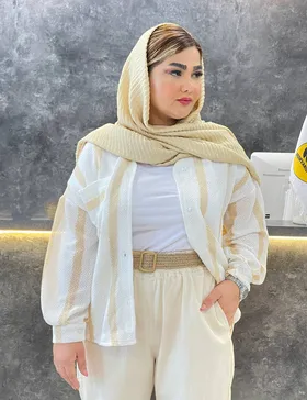 شومیز راه راه بارلی کد : 100325