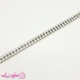 دستبند دخترانه ژوپینگ طرح تنیسی نقره ای
