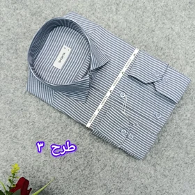 پیراهن استین بلند مردانه ( قواره کلاسیک-قواره معمولی )- پیراهن مجلسی طرحدار مردانه