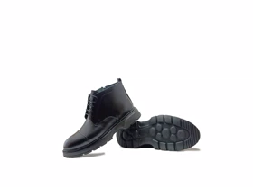 نیم بوت مردانه بندی بغل زیپ‌دار چرم طبیعیsi168