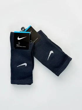 جوراب ساق‌دار نخ پنبه طوسی تیره نایکی Nike