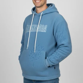 هودی تدی پشمی رنگ آبی