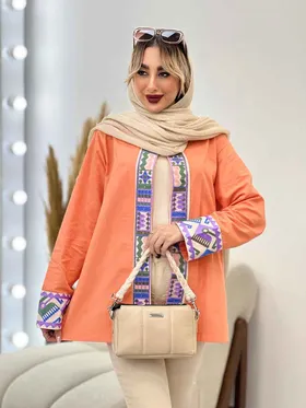 مانتو جلو باز خرجه کار هندی