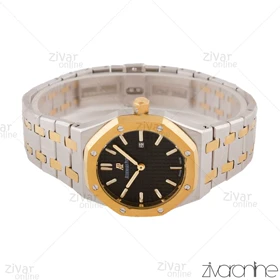 ساعت اودمار پیگه (AP) زنانه نقره ای طلایی صفحه مشکی 105587