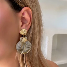 گوشواره ساحلی و تابستانی صدف